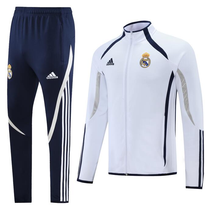 2021/22 Real Madrid White Teamgeist Training Kits Jacket with Pants